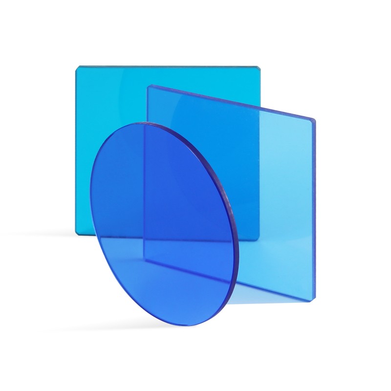 吸收型青藍(lán)色有色玻璃